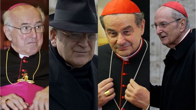 Dos signatários, três são cardeais reformados: os alemães Walter Brandmüller e Joachim Meisner e o italiano Carlo Caffarra. O quarto signatário, o cardeal norte-americano Raymond Leo Burke, único que ainda está ativo, é um crítico frequente do papa Francisco.