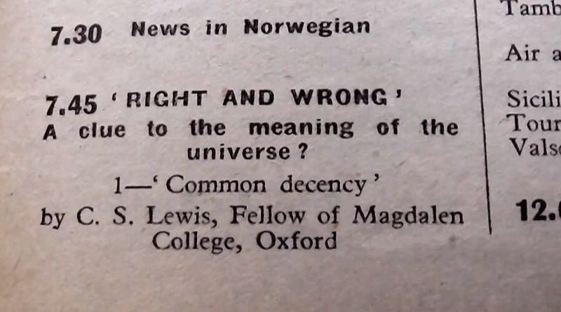 Certo e Errado - Uma pista para o sentido do Universo, por C.S. Lewis