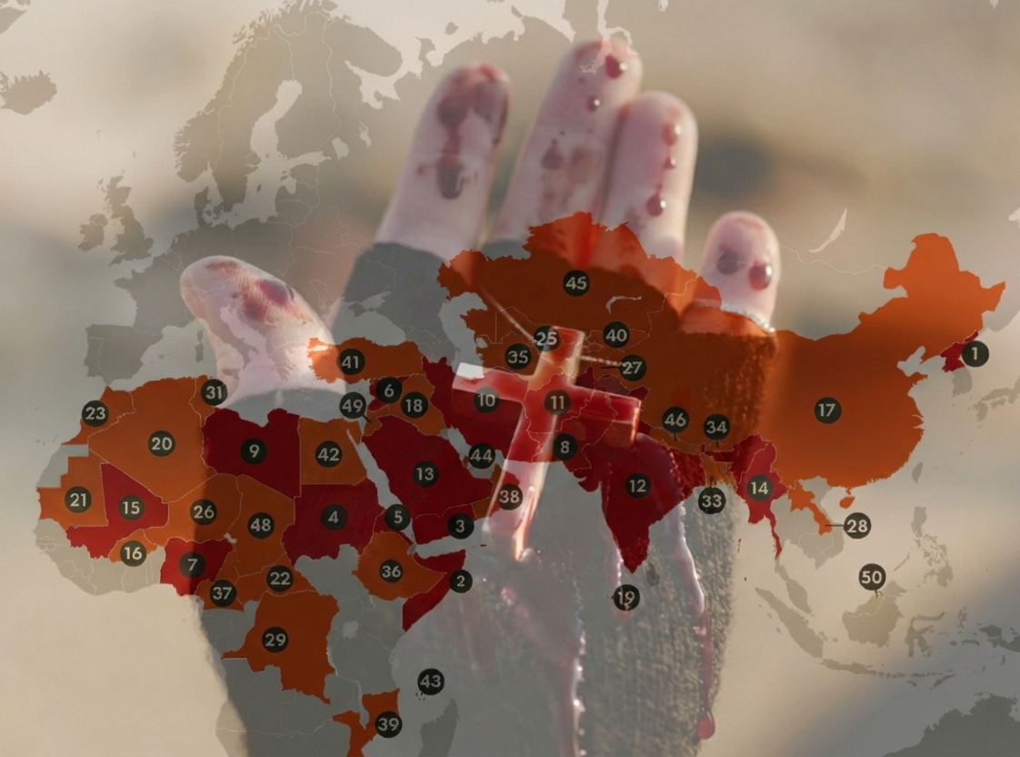 Lista Mundial da Perseguição 2026 – Ranking dos 50 países que mais perseguem os cristãos